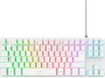 Klaviatuur Trust KEYBOARD USB GXT 833W THADO/TKL ENG WHITE 25894