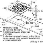 Pliidiplaat Bosch Gas glass hob PPP6A2I40