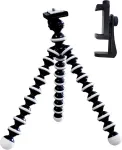 Viking Tripod 4D travel tripod/length 25.5cm/flexible, durable rubber/max. load 2kg/clamping screw 1/4"
