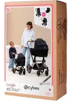Simba-Dickie Mon Grand Poupon 36-42cm Cybex doll pram (black/rose gold)