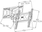 ART Holder for LED TV/LCD 23-46" 35kg AR-77