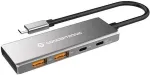 CONCEPTRONIC 4-1 Dock USB-C->2xUSB-C/2xUSB-A/100WPD 25cm gr