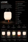 Kooduu Rechargeable lamp LOOME turquoise