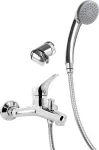 Deante Wall-mounted bathtub mixer with shower set