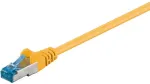 Goobay Patchkabel RJ-45 Cat.6a S/FTP, Kabel gelb, 10 Meter