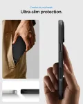 SPIGEN &Uuml;mbris Thin Fit (MagFit), Apple iPhone 18 Pro Max / iPhone 17 Pro Max, must, &otilde;huke, MagSafe &uuml;hilduv,