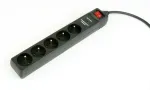 UPS GEMBIRD Surge protector 5 X French socket/3m