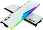 M&auml;lu Adata DDR5 - 64GB - 6400 - CL - 32 (2x 32 GB) dual kit, RAM (white, AX5U6400C3232G-DCLARWH, Lancer RGB, INTEL XMP)
