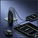 Usams Charger 40W T70 2xUSB-A 2xUSB-C black