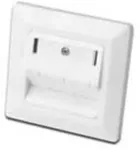 Digitus Rahmen + Platte 80x80mm f&uuml;r 3 Keystone Module weiss