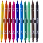 Kores Viltpliiatsid Korellos, 2in1, 10 tk