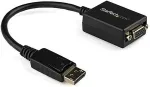 StarTech.com DisplayPort auf VGA Video Adapter / Konverter mit bis zu 1920x1200 (Stecker/Buchse) - Display-Adapter - DisplayPort (M) - HD-15 (W) - 36cm - verriegelt - Schwarz (DP2VGA2)