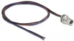 DELOCK M8 Einbaukabel A-kodiert 3 Pin Buchse f&uuml;r Panel mit offenen Kabeln Front Montage 0,5 m