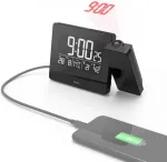 HAMA projection alarm clock Plus Charge black