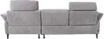 Home4you Nurgadiivan DAYTON PN, elektriline recliner 268x94/157xH100cm, helehall
