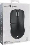 Hiir White Shark LUCAN-B WGM-5022 12000 DPI Wireless Gaming Mouse, White