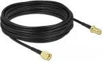 DELOCK Antennenkabel RP-SMA Stecker zu RP-SMA Buchse LMR/CFD100 10 m low loss