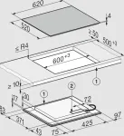 Pliidiplaat Miele PowerFlex, KM 8565 FL, 12911440, 62 cm