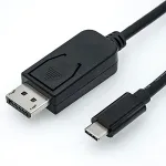ROLINE USB Typ C - DisplayPort Adapterkabel, v1.2, ST/ST, 1 m
