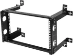 Deltaco 19 "wall mount, 6U, 35kg load, steel, mounting kit, must / 19-DTSR0506