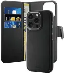 PURO Wallet Detachable mobile phone case 17.5 cm (6.9") Wallet case Black