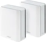 ASUS | Tri-band WiFi 7 Smart AiMesh Extendable Router | ZenWiFi BT8 (2pk) | 802.11be | 14000 Mbit/s | Mesh Support Yes | MU-MiMO Yes | 4G/5G | Antenna type Internal | 1