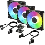 Arctic BioniX P14 A-RGB 3-pack Sort 140 mm