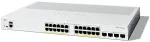 Cisco Catalyst 1300-24P-4G Managed Switch, 24 Port GE, PoE, 4x1GE SFP, Limited Lifetime Protection (C1300-24P-4G)