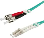 ROLINE Fibre Optic Jumper Cable, 50/125&micro;m, LC/ST, OM3, turquoise 2 m