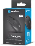 Hiir NATEC optical mouse RUFF 2/1,000 DPI/Office/Optical/1,000 DPI/Wired USB/Black
