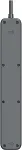 Tracer Surge protector power strip Power Line+ 1,8m Graphite 5 outlets