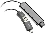 Hp Poly DA75 Wideband QD auf USB-Adapter (USB-A & USB-C)