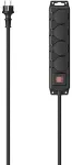 HAMA 00223064 power extension 4 m 4 AC outlet(s) Outdoor Black