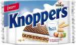 Knoppers , kr&otilde;be vahvlimaiustus piima-p&auml;hklit&auml;idisega 25g, 5 tk