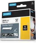 DYMO Rhino - Flexibles Nylonband - wei&szlig; - Rolle (2,4 cm x 3,5 m) - 1 Rolle(n) (S0773840)