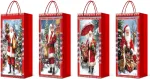Home4you Kinkekott pudelile SANTA DAY, 12x36x9cm, mix