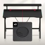 Huzaro Hero 1.9 RGB Gaming Desk Black