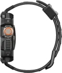 Spigen Kaitse&uuml;mbris kellarihmaga Rugged Armor Pro, Apple Watch Ultra 3 / Ultra 2 / Ultra, must,
