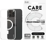 PANZERGLASS Kaitse&uuml;mbris Urban Combat MagSafe, Apple iPhone 16 Pro Max, l&auml;bipaistev valge MagSafe ringiga, CARE by