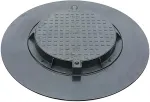 No name GARDEN SEWER COVER 780PE-B-PL1 A15 BLACK