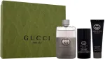 Gucci Guilty Pour Homme Set (EDT 90ml + Deostick 75ml + Shower gel 50ml) - parf&uuml;&uuml;mikomplekt meestele