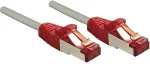 Lindy Patchkabel Cat6 CrossOver S/FTP grau/rot 3.00m