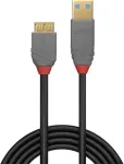 Lindy 0.5m USB 3.2 Typ A an Micro-B Kabel, 5GBit/s, Anthra Line USB Typ A Stecker an Micro-B Stecker (36765)