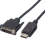 ROLINE DisplayPort Kabel DP ST - DVI ST, schwarz, 1,5 m