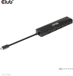 Club3D Club 3D USB Typ-C 3.2 Gen1, 6in1 Hub HDMI 8K30Hz-4K120Hz, 2xUSB Typ-A, RJ45 100W