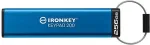 M&auml;lukaart Kingston IronKey Keypad 200 256 GB USB stick (blue, USB-A 3.2 Gen 1)