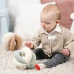 NATTOU KPehme r&otilde;ngastega tegevuspall kreem/roheline