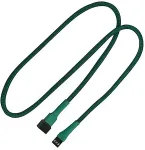Nanoxia Kabel 3-Pin Verl&auml;ngerung, 60 cm, gr&uuml;n