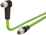 MetzConnect METZ CONNECT 142M2X19010. Kabell&auml;nge: 1 m, Kabelstandard: Cat6a, Kabelschirmung: S/FTP (S-STP), Anschluss 1: M12, Anschluss 2: M12, Steckerverbindergeschlecht: M&auml;nnlich/M&auml;nnlich, Beschichtung Verbindungsanschl&uuml;sse: Gold, Kabelfarbe: Gr&uuml;n  ...