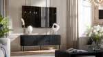 Cama MEBLE RTV 3D cabinet PALAZZO BIS 151x40x60 black matt